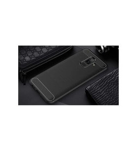 Samsung Galaxy A6 Plus 2018 Uyumlu Kılıf Zore Room Silikon Kapak (Siyah)