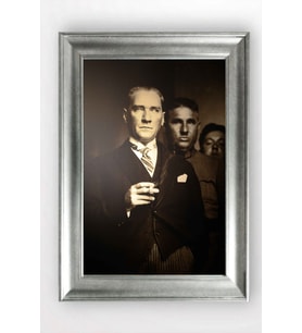Gümüş Çerçeveli Atatürk Tablo cv1429
