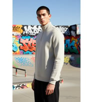 Erkek Dik Yaka Fermuarlı Standart Kol Regular Kalıp Sweatshirt Fonksiyonel Dayanıklı Rahat