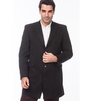 PLT4060 DEWBERRY PALTO-DÜZ SİYAH