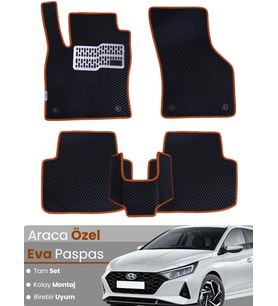 Hyundai İ20 (2020-2025) Uyumlu EVA Paspas Tam Set – Araca Özel Tasarım, Su Geçirmez,Kolay Montaj