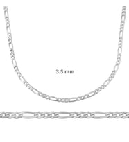 FİGARO ZİNCİR 3.50 mm 925 AYAR GÜMÜŞ KOLYE