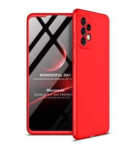 Microsonic Samsung Galaxy A52s Kılıf Double Dip 360 Protective Kırmızı