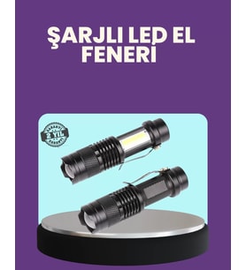 Suya Dayanıklı 4 Modlu Mini Led El Feneri