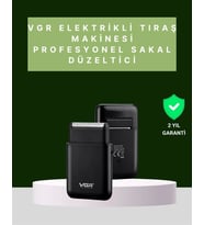 USB Şarjlı Traş Makinesi – Piston + Ağ Başlık, 600 mAh Batarya