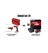 Einhell Set-70(Einhell Akülü Alçıpan Vidalama+2x 18V 2,5 AhAkü & Şarj Cihazı)