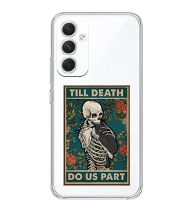 Samsung Galaxy A34 Uyumlu Till Death Tarot Kart Tasarımlı Şeffaf Telefon Kılıfı