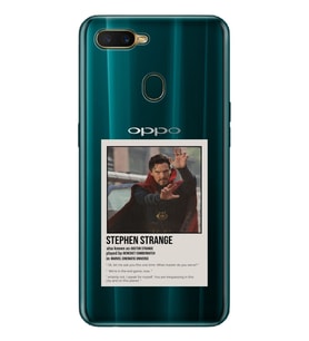 Oppo A5S/AX7/A12 Uyumlu Dr. Strange Benedict Cumberbatch Desenli Şeffaf Telefon Kılıfı