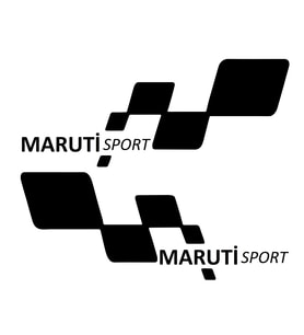maruti sport Etiket Yapıştırma 30cmx11cm MMD251