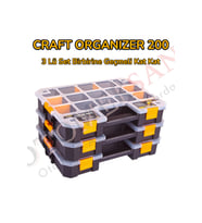 Pratik Elektrik ve Hobi Organizer Seti 3'lü, 320x240x60 mm