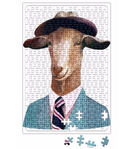Süslü Keçi Grafiği Puzzle 240 Parça Yapboz