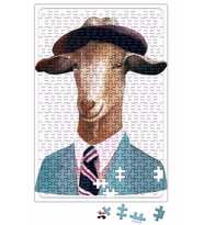 Süslü Keçi Grafiği Puzzle 240 Parça Yapboz