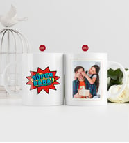 BK Gift Kişiye Özel Babalar Günü Hediyesi Fotoğraflı Kupa Bardak-75 (Beyaz)