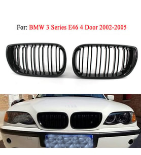Bmw 3 Serisi E46 Ön Panjur Böbrek M3 Model Çift Tırnak