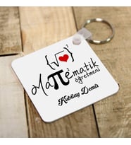 Kişiye Özel Matematik Öğretmenine Özel Hediye Anahtarlık