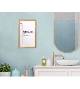 BK Home Banyo Dekoratif Retro Ahşap Tablo-19