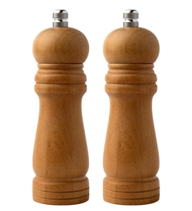 Bambu Gövdeli Komple Ahşap Tuz Karabiber Değirmeni Baharat Öğütücüsü Orta Boy 16 Cm CÖDEL