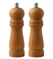 Bambu Gövdeli Komple Ahşap Tuz Karabiber Değirmeni Baharat Öğütücüsü Orta Boy 16 Cm CÖDEL