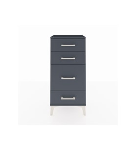 Arges Komodin 4 Çekmeceli 44x30x96 Antrasit-Antrasit