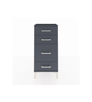 Arges Komodin 4 Çekmeceli 44x30x96 Antrasit-Antrasit