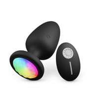 Carmine Wireless Kumandalı Led Işıklı Titreşimli  Plug Vibratör (Kırmızı)