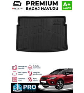 Seat Arona 3D Pro Bagaj Havuzu 2017 Üzeri A+ Kalite