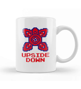 Stranger Things Pixel Upside Down Demogorgon Head Kupa Bardak Porselen