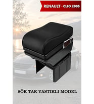 renault clio 2005 kol dayama geniş model Yastıklı Lüks Siyah Deri