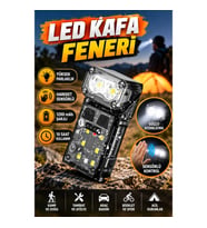 Sensörlü Manyetik LED Kafa Feneri – 1200 mAh Şarjlı 10 Saat Kullanım