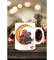 Yılbaşı Yeni Yıl Konseptli Noel Ayıcıklar Baskılı Kupa Bardak