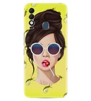 Spark 8T Kılıf Resimli Desenli Baskılı Silikon Lollipop Woman 1416