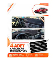 BMW 3.20I (E36) AIRBAGSİZ (1990-2000) Uyumlu Ön Torpido Koruma Kılıfı Halısı - Siyah