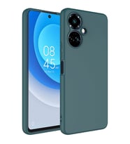 Tecno Spark 9 Pro Kılıf Zore Mara Lansman İç Yüzeyi Kadife Kılıf  (Koyu Yeşil)