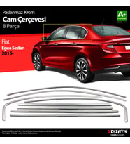 Fiat Egea SD Krom Cam Çerçevesi 8 Prç. 2015-2020 A+ Kalite