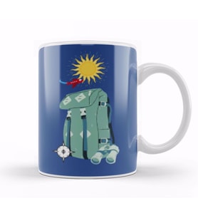Funny Travel Gift Design Lover  Trippin Wanderlust Journey Adventurer Vacation Kupa Bardak Porselen