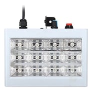DJ PRO STAGE FULL BEYAZ 12 LED Lİ 20 WATT STROBE ÇAKAR IŞIK