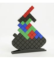 Montessori&Stem Tetris Denge Oyunu- Dikkat ve Konsantrasyon Geliştirici Geometrik Bloklar Seti
