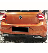 Vw Polo Mk6 Sport Difüzör Piona Black + Egzoz Ucu Kromlar 2018 2019 2020