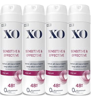 XO Deodorant 150ML Women-Kadın Sensitive & Effective (4 Lü Set)