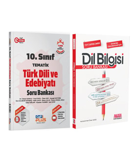 Çap Yayınları 10. Sınıf Türk Dili ve Edebiyatı Tematik ve AKM Dil Bilgisi Soru Bankası Seti 2 Kitap