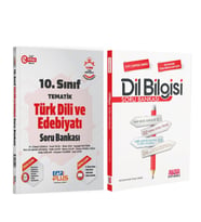 Çap Yayınları 10. Sınıf Türk Dili ve Edebiyatı Tematik ve AKM Dil Bilgisi Soru Bankası Seti 2 Kitap