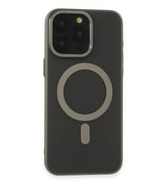 iPhone 15 Pro Kılıf Lodos Magneticsafe Mat Kapak - Titan Gri