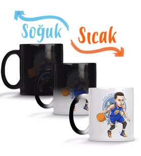 Stephen Curry Fury Sihirli Kupa Bardak Porselen
