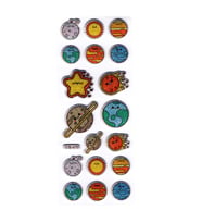 Sticker Kabartmalı Stiker Defter, Planlayıcı Etiket Gezegenler (cb470) 16x7 cm