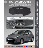 RENAULT CLIO 3 (2009-2014) Torpido Örtüsü Ön Göğüs Koruma Torpido Koruma Birebir Uyum Kaymaz