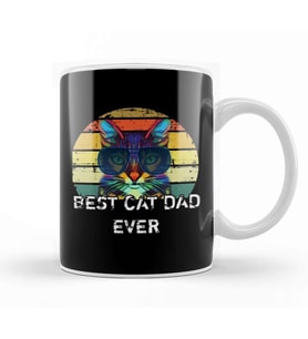 Best Cat Dad Ever Kedi 02 Kupa Bardak Porselen