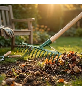 14 Dişli Metal Bahçe Tırmığı - 37 cm Genişlik - Dayanıklı Yapı