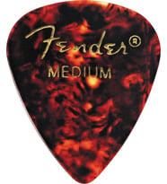 Fender 1980351800 Classic Celluloid Tortoise Shell 351 Shape Medium Gitar Penası (12'li) Klasik Fender Hissi Orta Kalınlık ve Sıcak Ton