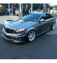 Mercedes W204 C180 Makyajsız Kasa Ön Ek Karlık Mat Siyah Plastik 2007 2008 2009 2010 2011