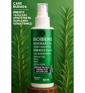 Biobiens - Biberiye Yağlı Saç Spreyi 150 Ml (Biotin & Amino Asitler) (Dökülme Önleyici)